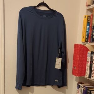 REI Men's Blue Long Sleeve Shirt Size L